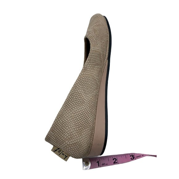 French Sole FS/NY Made In Italy Slightly Raised Animal Print Leather Flats US 8 - Picture 9 of 10